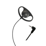 Economy Range D-Shape Listen Only Earpiece with 3.5mm Right Angle Jack Plug.