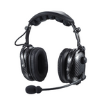 Economy Range Carbon Fibre Lightweight Headset With Boom Microphone and PTT Button.