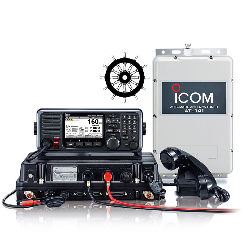 Icom GM800 GMDSS MF/HF Transceiver, Class A DSC.