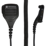 Motorola PMMN4024A Remote Speaker Microphone With Audio Jack.