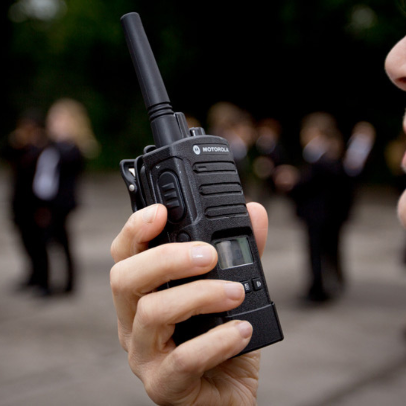 A person using a Motorola XT460
