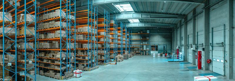 A picture of a large warehouse