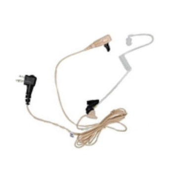 Motorola DP1400 2-Wire Earpiece Beige With Clear Acoustic Tube