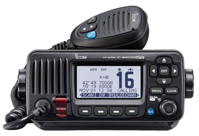 Icom IC-M423GE VHF / DSC Marine Transceiver With GPS Receiver