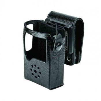 Motorola EVX-S24 Hard Leather Carry Case With Swivel Belt Loop
