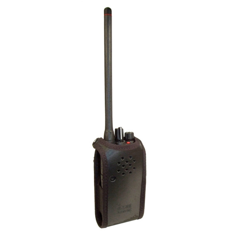 Icom CASE.064 Soft Leather Case with D Rings.