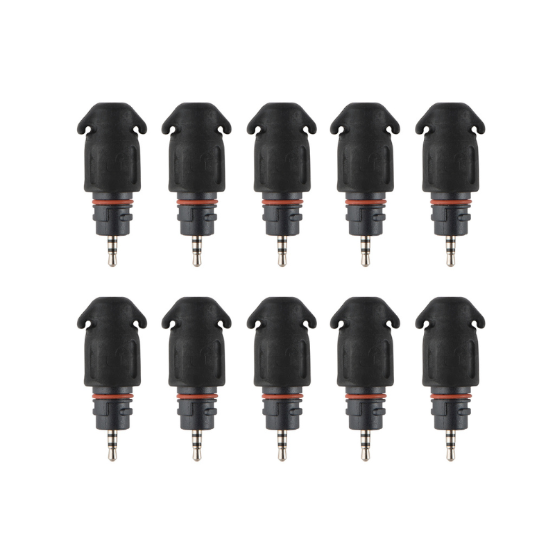 Motorola NNTN8737A Commercial Earbud Headset 3.5mm Adapter - Multipack (10).