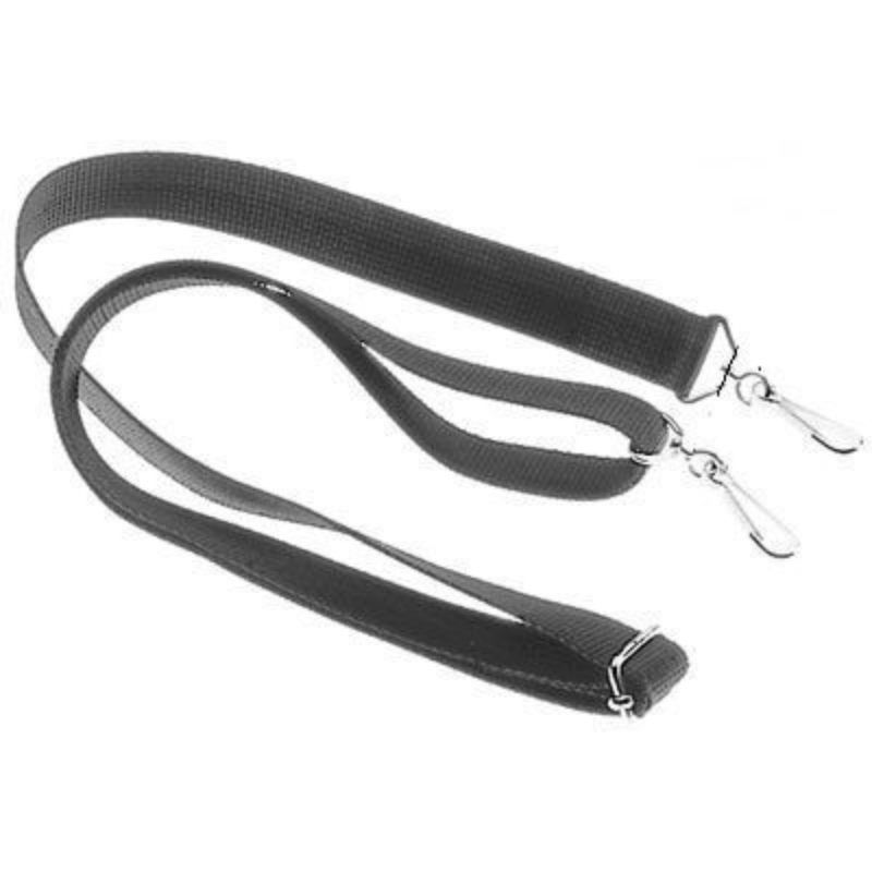Motorola NYSTR1 One Inch Black Webbing Strap With Nickel Fittings.