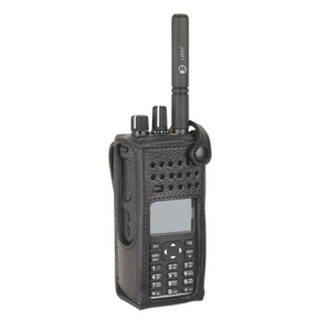 Motorola PMLN5838A Hard Leather Display Carry Case With 3 Inch Belt Loop.
