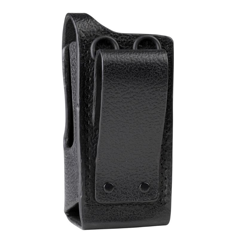 Motorola PMLN5864A Hard Leather Carry Case With Fixed Belt Loop.