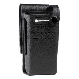 Motorola PMLN5866A Hard Leather Carry Case With 3" Swivel Belt Loop.