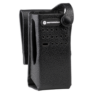 Motorola PMLN5868A Hard Leather Carry Case With 2.5" Swivel Belt Loop.