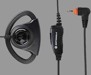 Motorola earpiece with microphone on a white background