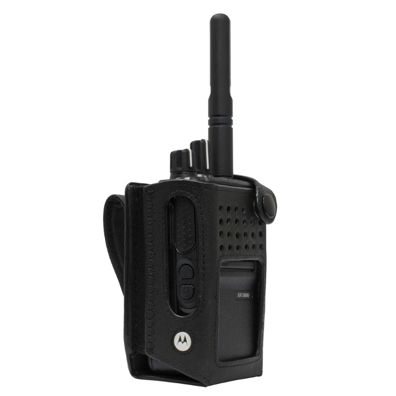 Motorola PMLN7537A Leather Carry Case with Display for HI-CAP Battery.