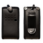 Economy Range Soft Leather Case with D-Rings and Sprung Belt Clip, PD405.