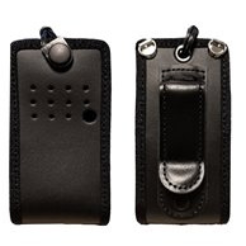 Economy Range Soft Leather Case with D-Rings and Sprung Belt Clip, PD405.