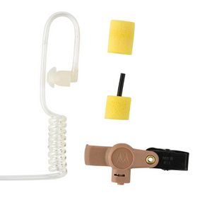 Motorola RLN6231A Extreme Noise Kit Includes Foam Earplugs With Acoustic Tube Beige.