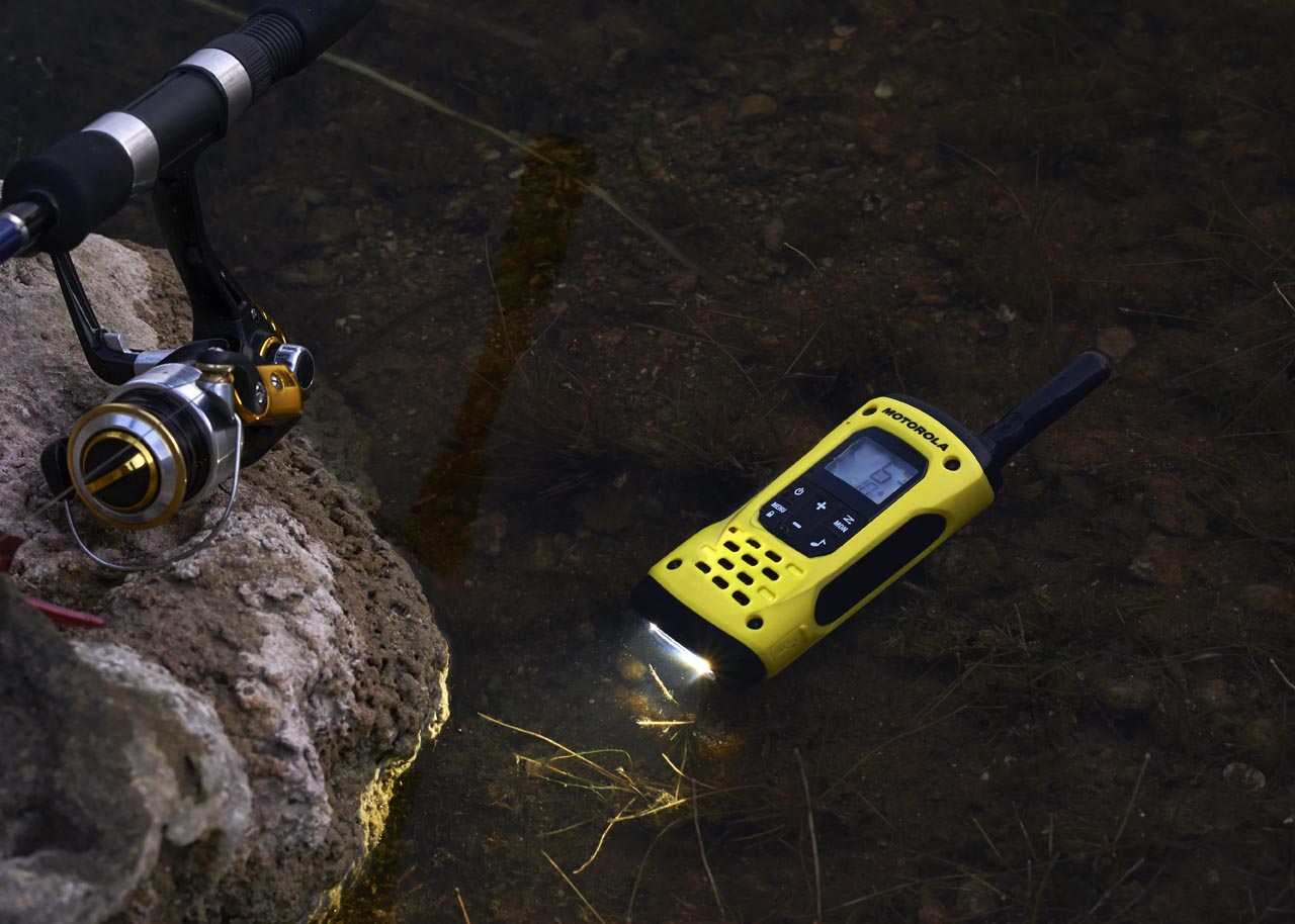 T92 at night time in a puddle with it's light on