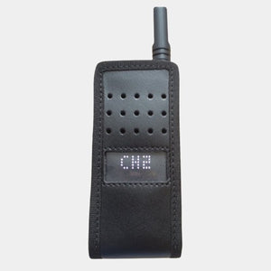 Economy Range Soft Leather Case with D-Rings and Sprung Belt Clip, Motorola SL1600.